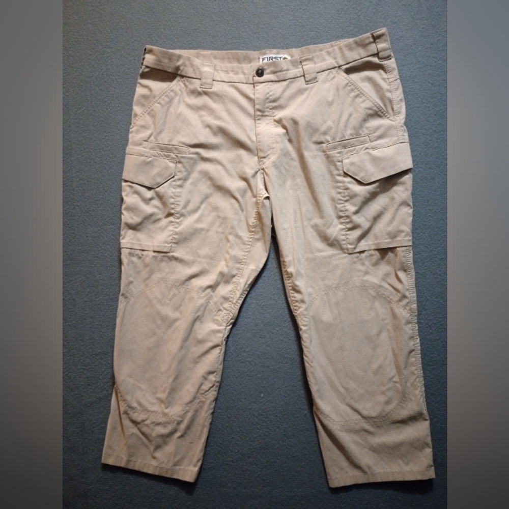 First Tactical Pants Mens Double Knee Mens 42 X 32 Khaki